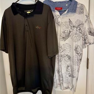 Men’s Lot Polo Shirts Greg Norman Guess Sz XL